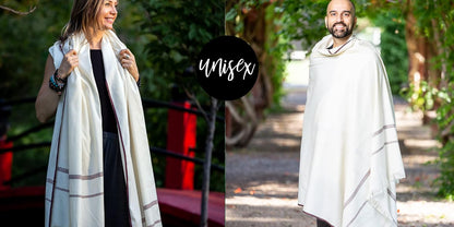 Versatile Premium Wool Blend Meditation Shawl - Large Unisex Prayer Wrap, Oversized Scarf & Yoga Blanket