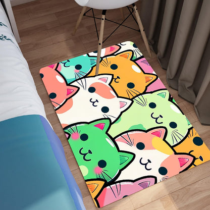 Black Girl Area Rug for Bedroom African American Rugs for Room Princess Carpet Kids Rugs for Bedroom African Girls Carpet for Living Room Teen Girls Yoga Mats, Pink, 4'×5'