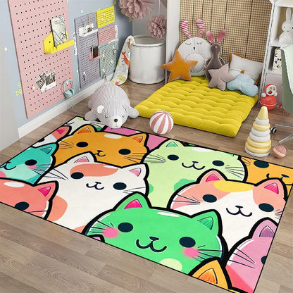 Black Girl Area Rug for Bedroom African American Rugs for Room Princess Carpet Kids Rugs for Bedroom African Girls Carpet for Living Room Teen Girls Yoga Mats, Pink, 4'×5'