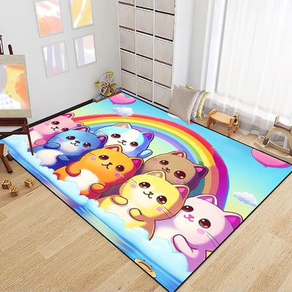 Black Girl Area Rug for Bedroom African American Rugs for Room Princess Carpet Kids Rugs for Bedroom African Girls Carpet for Living Room Teen Girls Yoga Mats, Pink, 4'×5'