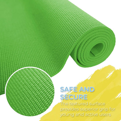 Bulk Kids Yoga Mats, 10 Pack, 60x24in, 4mm