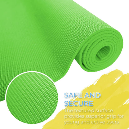 Bulk Kids Yoga Mats, 10 Pack, 60x24in, 4mm