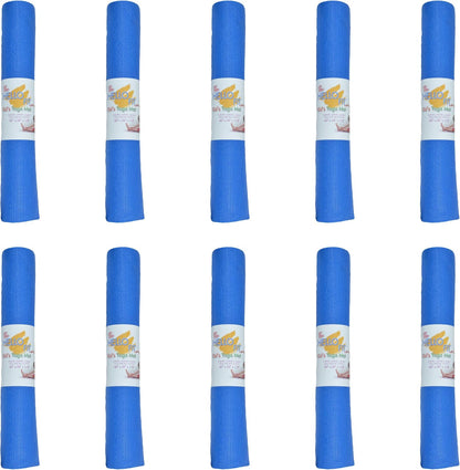 Bulk Kids Yoga Mats, 10 Pack, 60x24in, 4mm