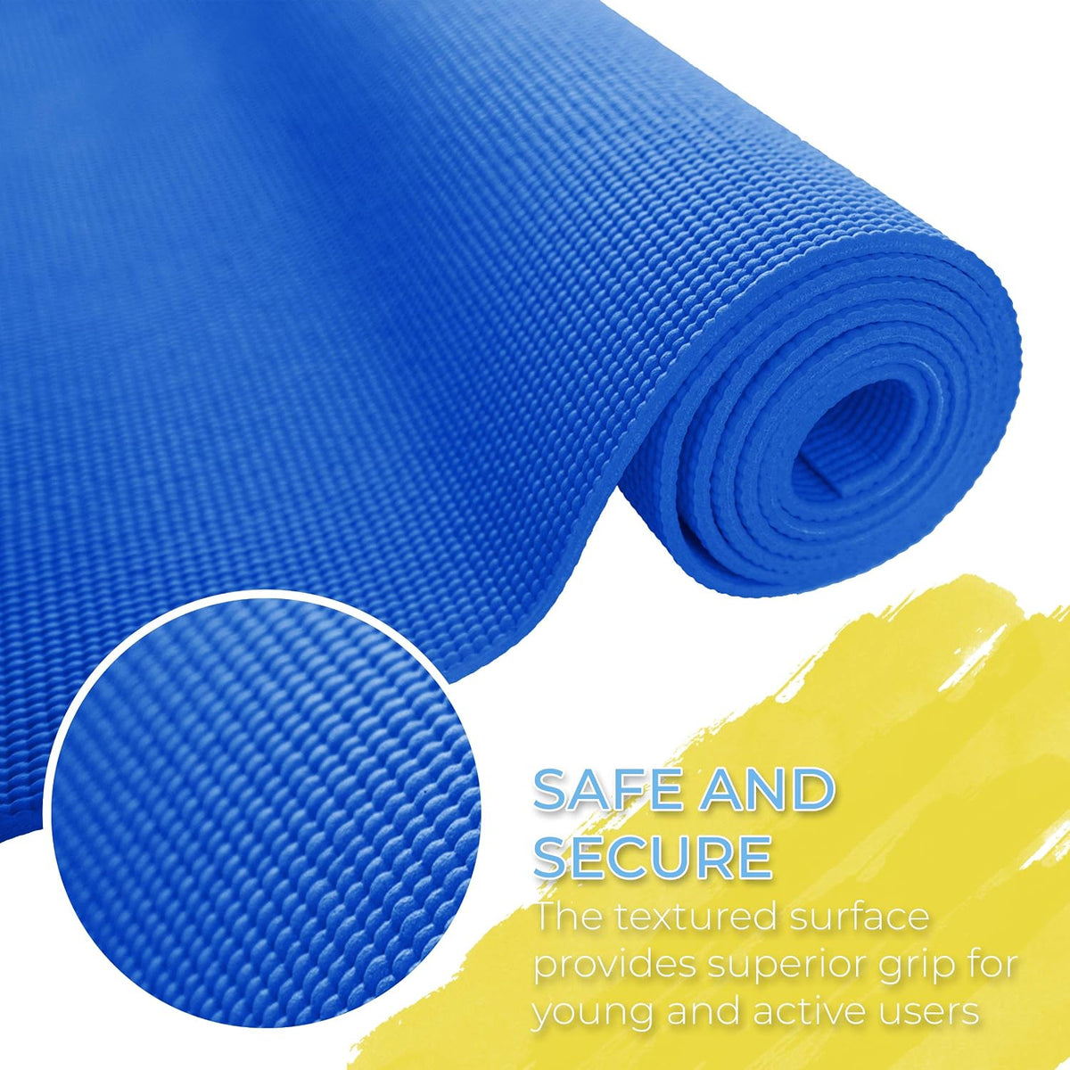 Bulk Kids Yoga Mats, 10 Pack, 60x24in, 4mm