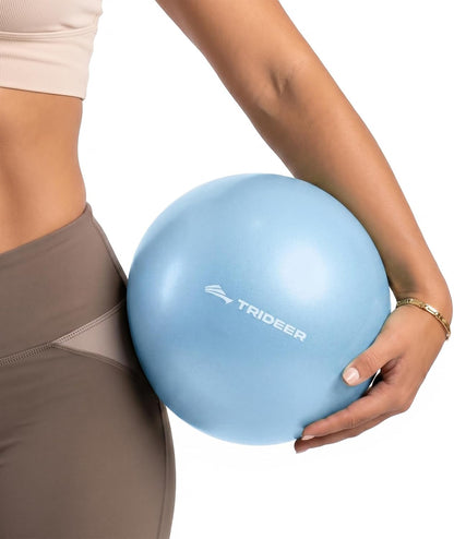 9 Inch Pilates Ball with Inflation Straw, Small Exercise Yoga Ball