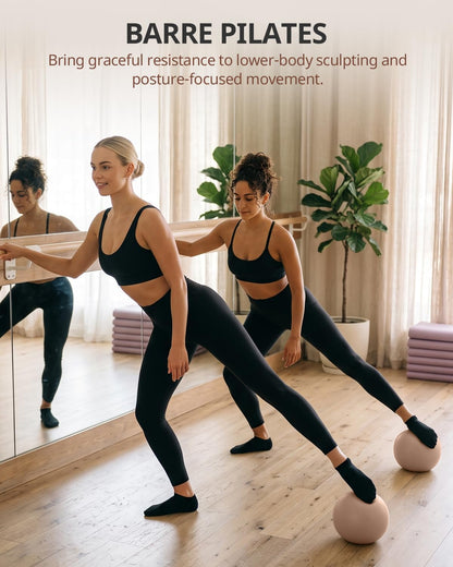 9 Inch Pilates Ball with Inflation Straw, Small Exercise Yoga Ball