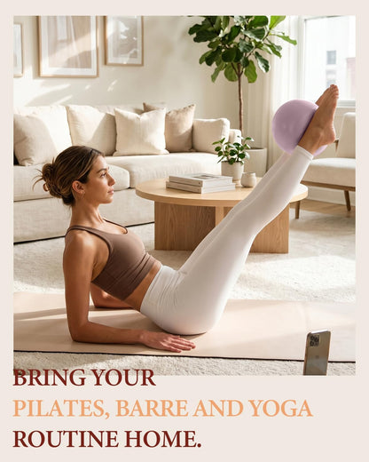 9 Inch Pilates Ball with Inflation Straw, Small Exercise Yoga Ball