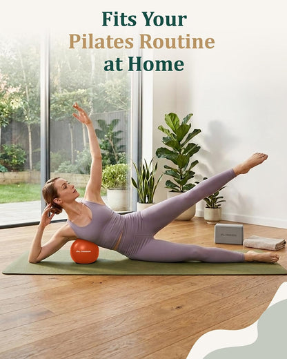 9 Inch Pilates Ball with Inflation Straw, Small Exercise Yoga Ball