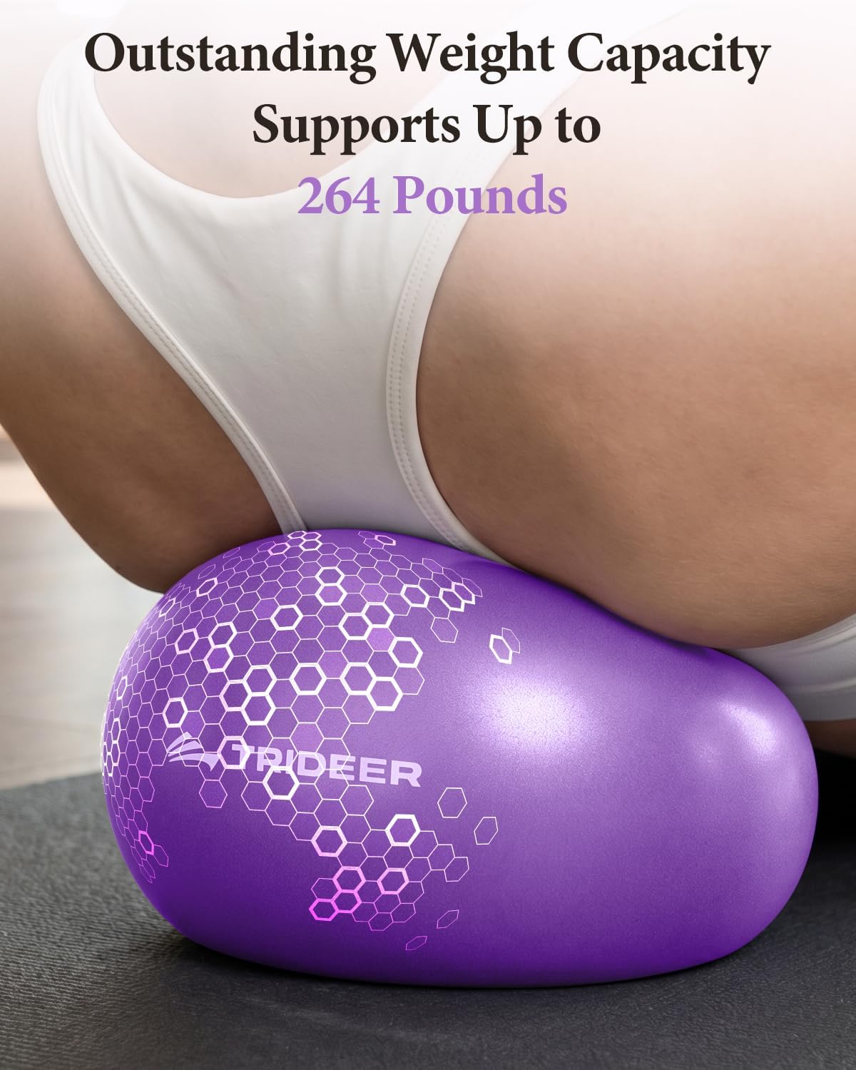 9 Inch Pilates Ball with Inflation Straw, Small Exercise Yoga Ball