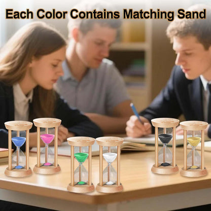 20 Minute Wooden Sand Timers,Large Bamboo Gold Sand Hourglass for Productivity, Meditation & Decor, 20 Min Reloj De Arena Sand Watch for Kitchen, Office, Game, Classroom, Yoga