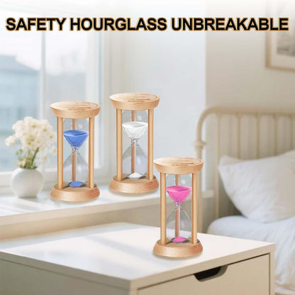 20 Minute Wooden Sand Timers,Large Bamboo Gold Sand Hourglass for Productivity, Meditation & Decor, 20 Min Reloj De Arena Sand Watch for Kitchen, Office, Game, Classroom, Yoga