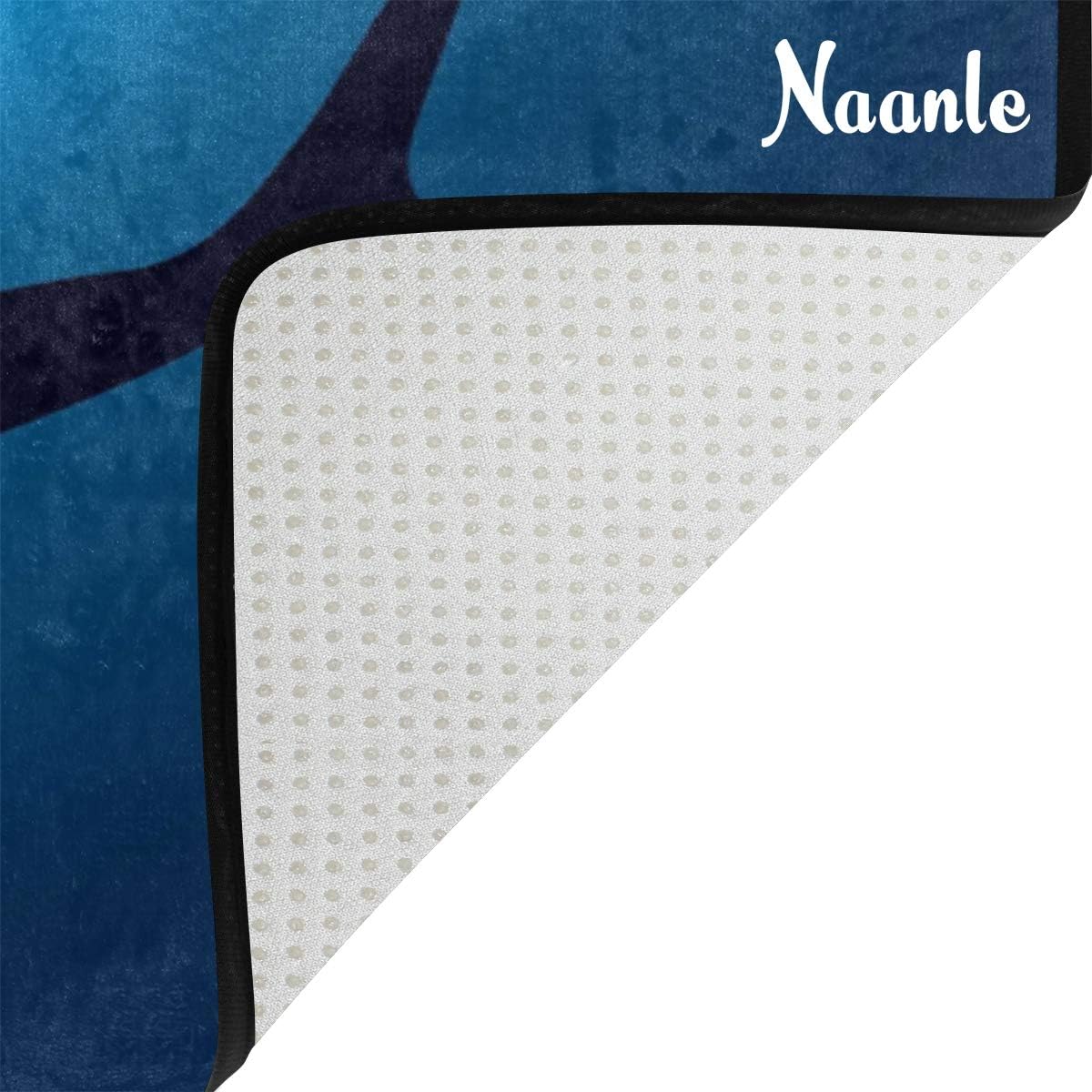Ocean Animal Sharks Non Slip Area Rug for Living Dinning Room Bedroom Kitchen, 2' x 3'(24 x 36 Inches), Shark Nursery Rug Floor Carpet Yoga Mat