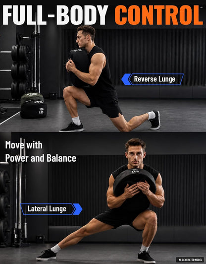 Sandbag Workout Bag,Sand Bags for Weight Training,Sandbags for Fitness,Sandbags for Weight Training,Round Sandbag,Cross-Training & Exercise, Sand Not Included