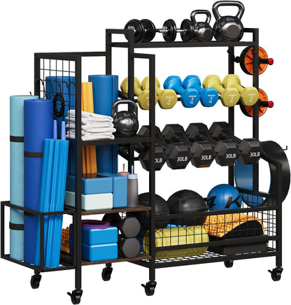 3-Tier Dumbbell Rack Stand, Adjustable Weight Rack for Home Gym