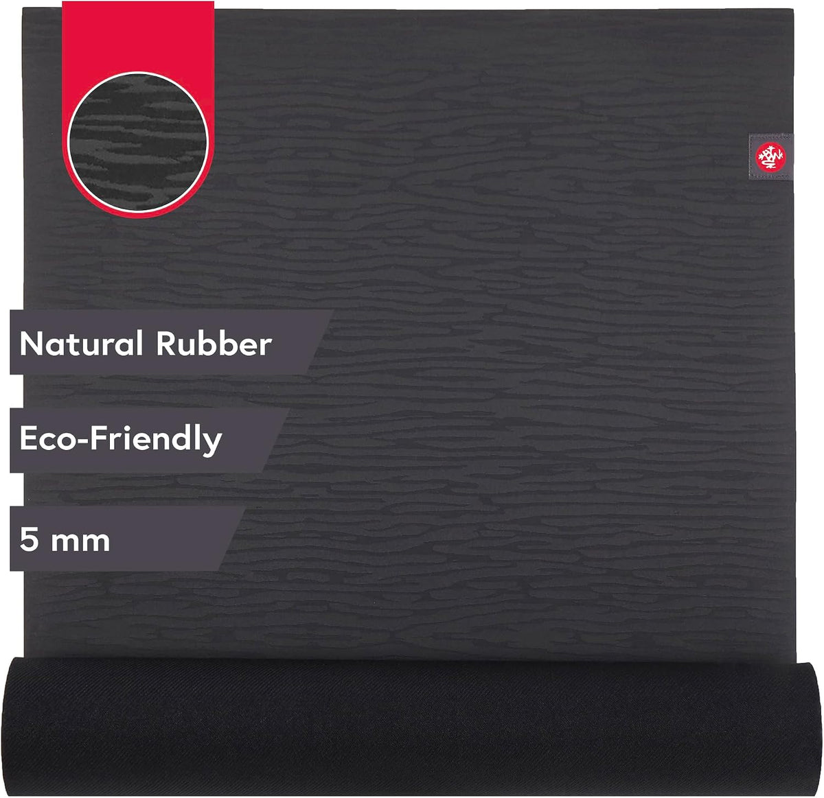 eKO Yoga Mat - Natural Rubber | Eco-Friendly | Soft Textured Surface| Natural Next-to-Skin Feel