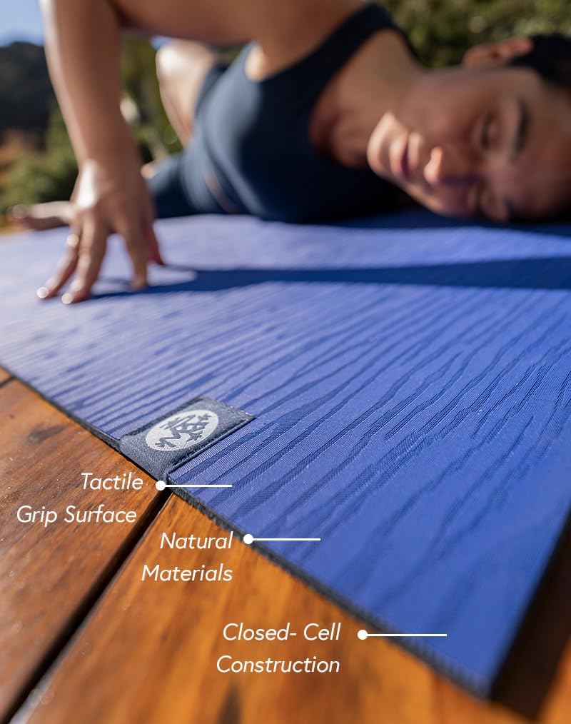 eKO Yoga Mat - Natural Rubber | Eco-Friendly | Soft Textured Surface| Natural Next-to-Skin Feel