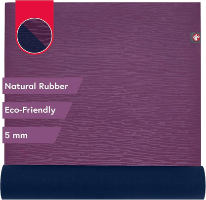 eKO Yoga Mat - Natural Rubber | Eco-Friendly | Soft Textured Surface| Natural Next-to-Skin Feel