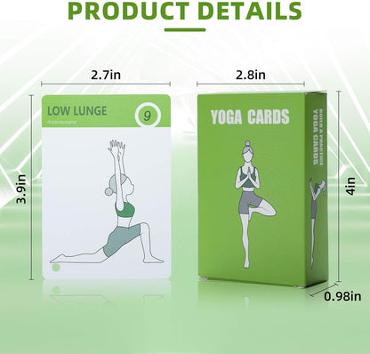 Exercise Cards Yoga-Yoga Workout Cards - Yoga Pose Cards- Yoga Practice Family Guide - Gym Workout Flashcards - Yoga Accessories-PVC Flash Cards