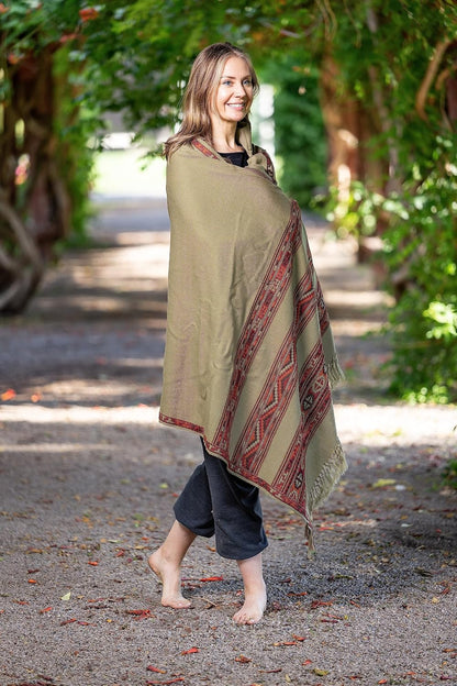 Meditation Shawl or Blanket, Exotic Shawl/Wrap, Oversize Scarf or Stole. Unisex