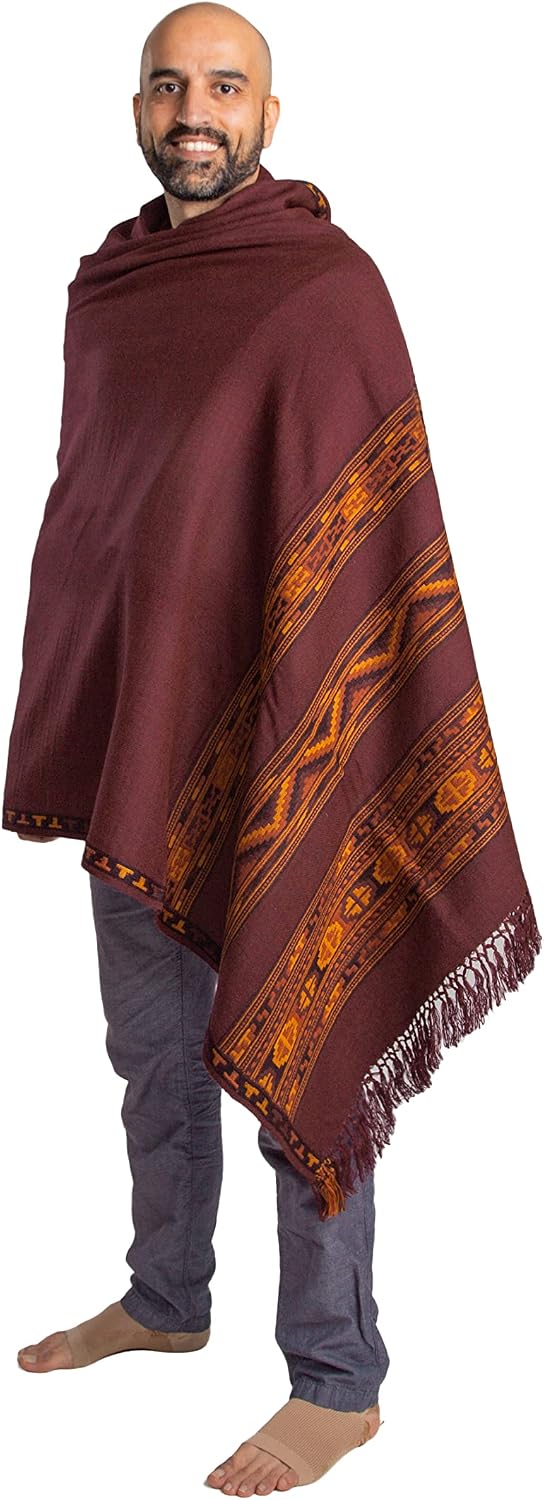 Meditation Shawl or Blanket, Exotic Shawl/Wrap, Oversize Scarf or Stole. Unisex