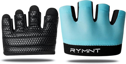 Minimal Workout Gloves for Women Men, Micro Fingerless Gym Gloves Grip Pads