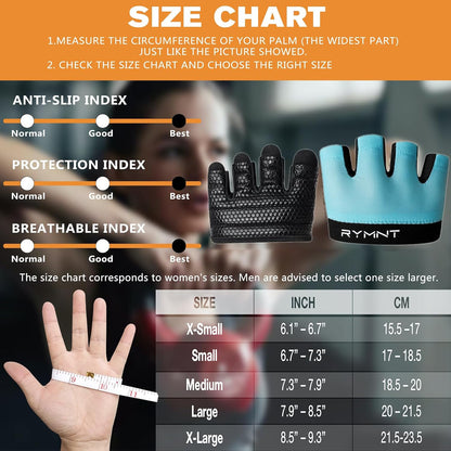 Minimal Workout Gloves for Women Men, Micro Fingerless Gym Gloves Grip Pads
