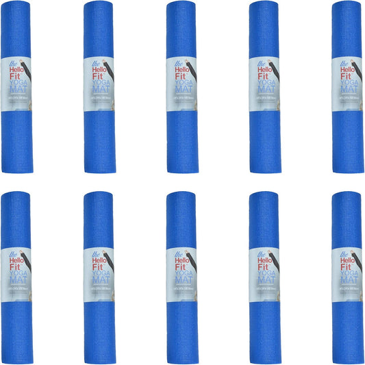 10 Pack Kid-Friendly Yoga Mat, 68"x24"x4mm Thick