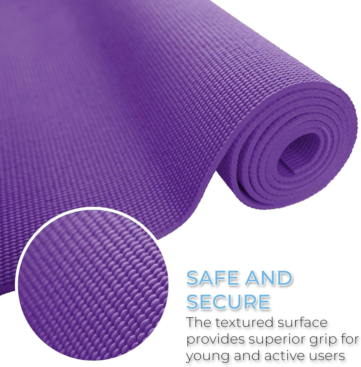 10 Pack Kid-Friendly Yoga Mat, 68"x24"x4mm Thick