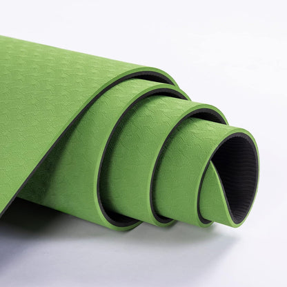 Yoga Mat Extra Thick 1/3'' & 2/5" Non Slip Yoga Mats for Women Eco Friendly TPE Fitness Exercise Mat with Carrying Sling & Storage Bag
