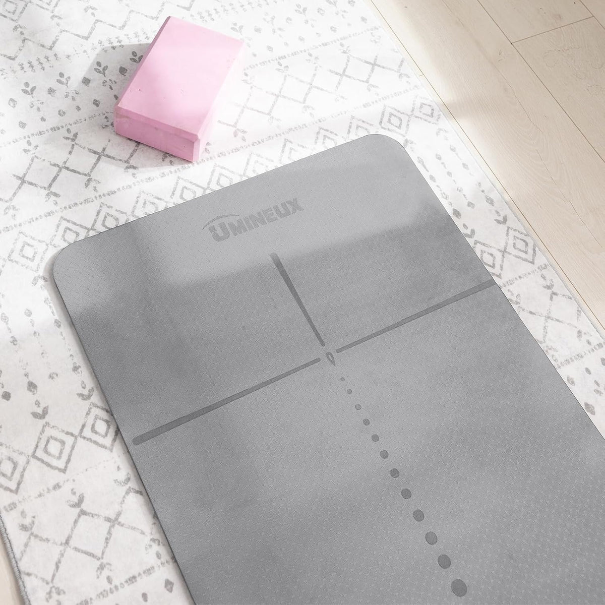 Yoga Mat Extra Thick 1/3'' & 2/5" Non Slip Yoga Mats for Women Eco Friendly TPE Fitness Exercise Mat with Carrying Sling & Storage Bag