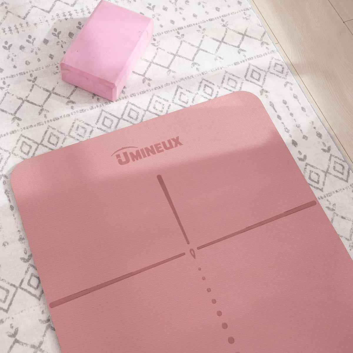 Yoga Mat Extra Thick 1/3'' & 2/5" Non Slip Yoga Mats for Women Eco Friendly TPE Fitness Exercise Mat with Carrying Sling & Storage Bag