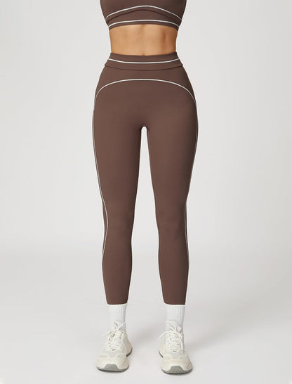 Women 2 Piece Workout U Back Color Block Sports Bra High Waist Tummy Control Active Leggings Yoga Pilates Outfits
