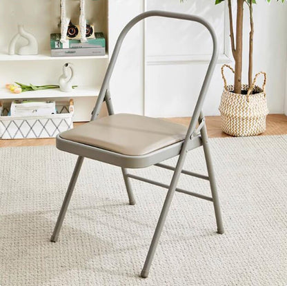 Yoga Auxiliary Chair Relieve Back Pain Chair Portable Folding Yoga Chair with Non-Slip Feet Covers Balance Handstand Flexibility Training Tool