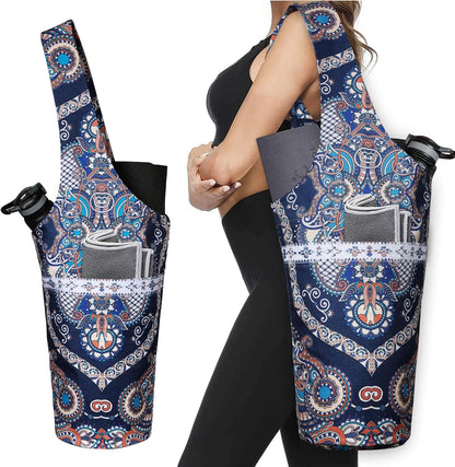 Yoga Mat Bag - Long Tote with Pockets - Holds More Yoga Accessories - Yoga Bag Fit Most Size Mats - Yoga Mat Carrier