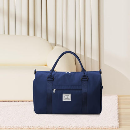 Gym Bag Womens Mens with Shoes Compartment and Wet Pocket Travel Duffel Bag for Women for Plane Sport Gym Tote Bags Swimming Yoga Waterproof Weekend Overnight Carry on Bag Hospital Holdalls