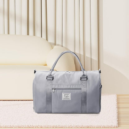 Gym Bag Womens Mens with Shoes Compartment and Wet Pocket Travel Duffel Bag for Women for Plane Sport Gym Tote Bags Swimming Yoga Waterproof Weekend Overnight Carry on Bag Hospital Holdalls