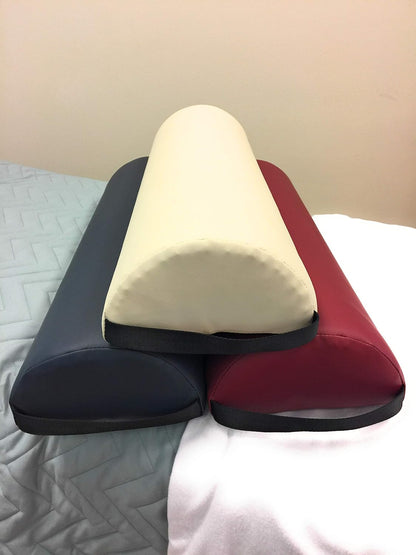 Microfiber Bolster Covers Round Massage Bolster Pillow Covers - Natural - 6" x 27" - 100% Polyester Microfiber - Soft & Durable - Protection from Stains & Oil - Drawstring Closure