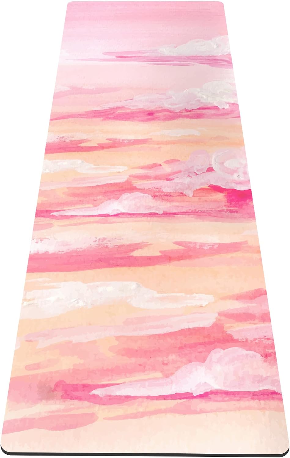 nuveti Yoga Mat Print Extra Thick TPE Non Slip Fitness Exercise Mat with Carrying Bag,72"x24" Extra Thick 6MM Exercise & Workout Mat for Yoga, Pilates Fitness and Floor Exercises - Colors A