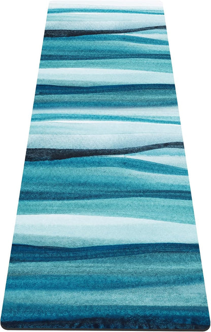 nuveti Yoga Mat Print Extra Thick TPE Non Slip Fitness Exercise Mat with Carrying Bag,72"x24" Extra Thick 6MM Exercise & Workout Mat for Yoga, Pilates Fitness and Floor Exercises - Colors A