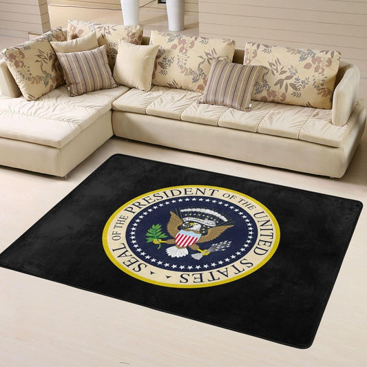 Seal of The President of The United States 63 X 48 Inches Indoor Home Decor Large Carpet Non-Slip Non-Fading Yoga Mat