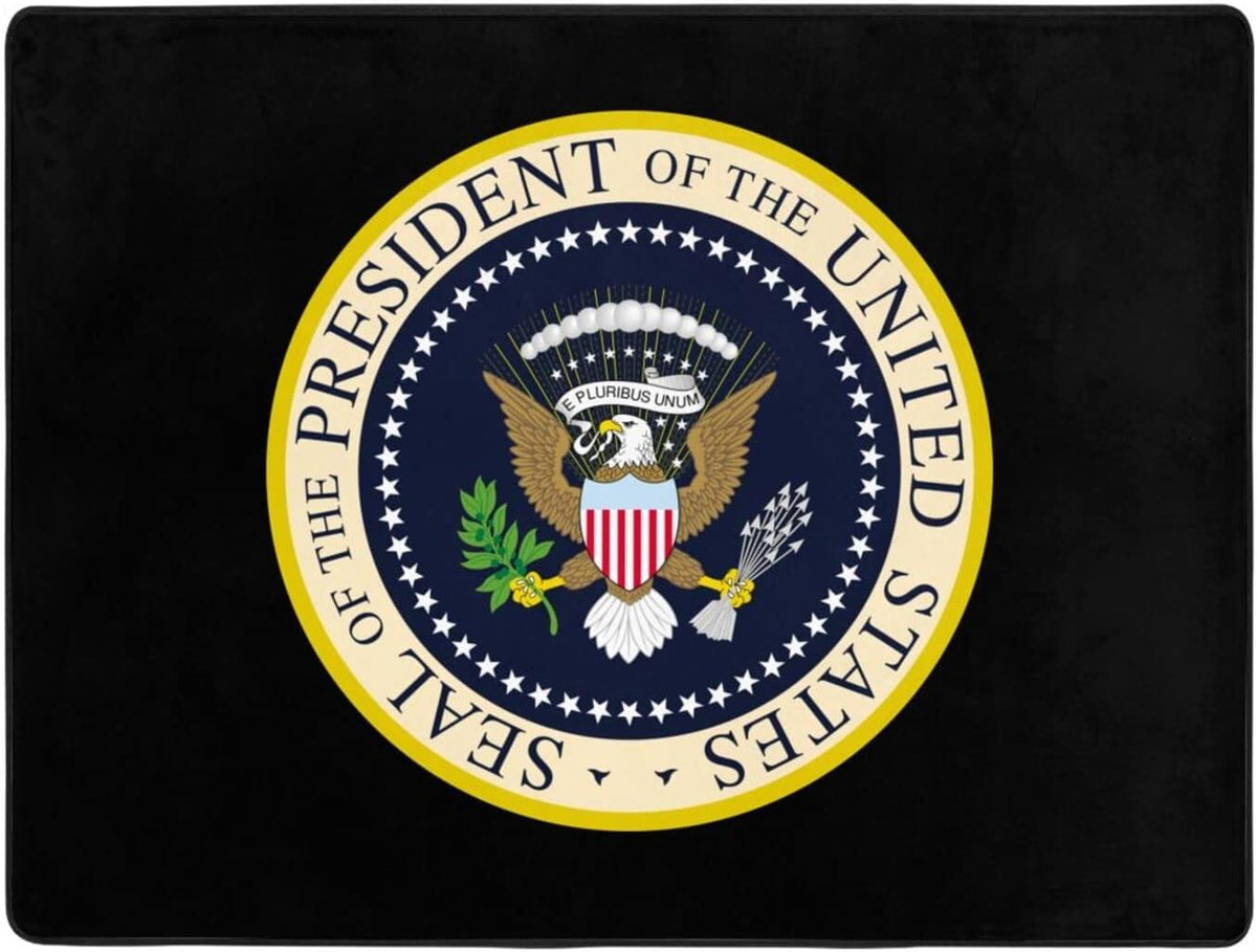 Seal of The President of The United States 63 X 48 Inches Indoor Home Decor Large Carpet Non-Slip Non-Fading Yoga Mat