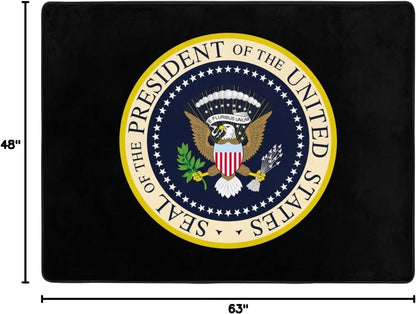 Seal of The President of The United States 63 X 48 Inches Indoor Home Decor Large Carpet Non-Slip Non-Fading Yoga Mat
