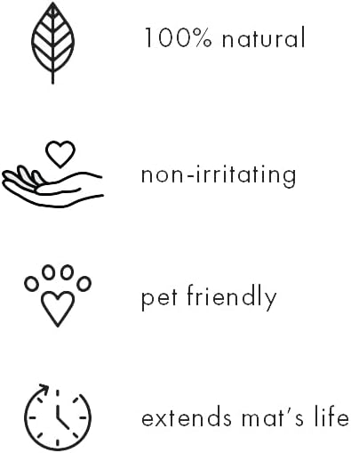 Yoga Natural Rubber Restore - Condition and Restore, 100% Natural, Essential Oils, Non Irritating, Pet Friendly, Lemongrass, 32oz (946ml)