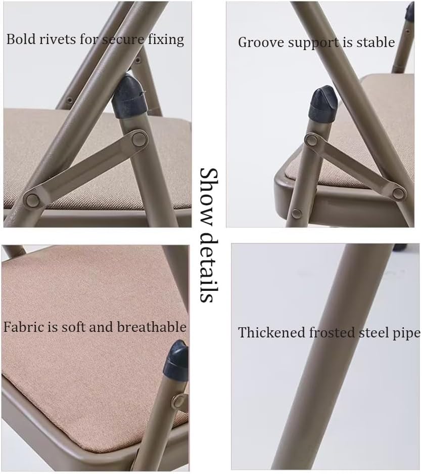 Metal Yoga Chair,Iyengar Auxiliary Chair,Folding and Portable Reinforced Yoga Chair,Backless Chair Yoga Chair Prop Balance Training,Brown