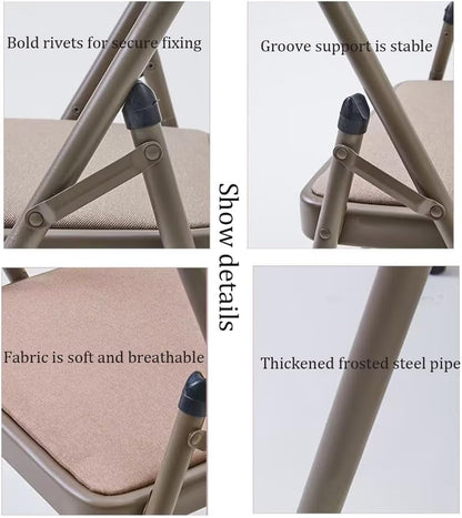 Metal Yoga Chair,Iyengar Auxiliary Chair,Folding and Portable Reinforced Yoga Chair,Backless Chair Yoga Chair Prop Balance Training,Brown