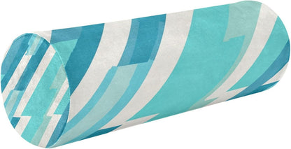 Yoga Bolster Pillow Round Neck Roll Pillow Bed Round Pillow for Baby Cylinder Decorative Pillow Bolster Pillow Covers with Zipper Gold Stripe