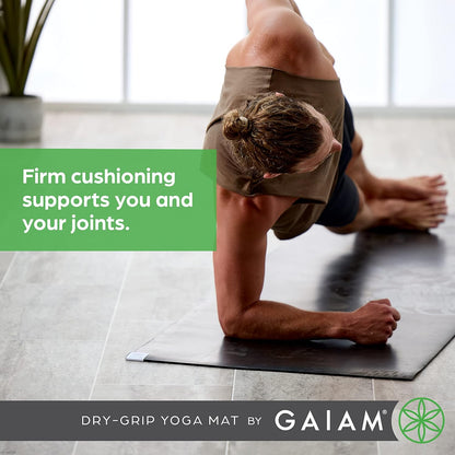 Dry-Grip Yoga Mat, Non-Slip, Hot Yoga