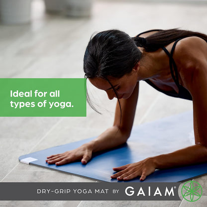 Dry-Grip Yoga Mat, Non-Slip, Hot Yoga