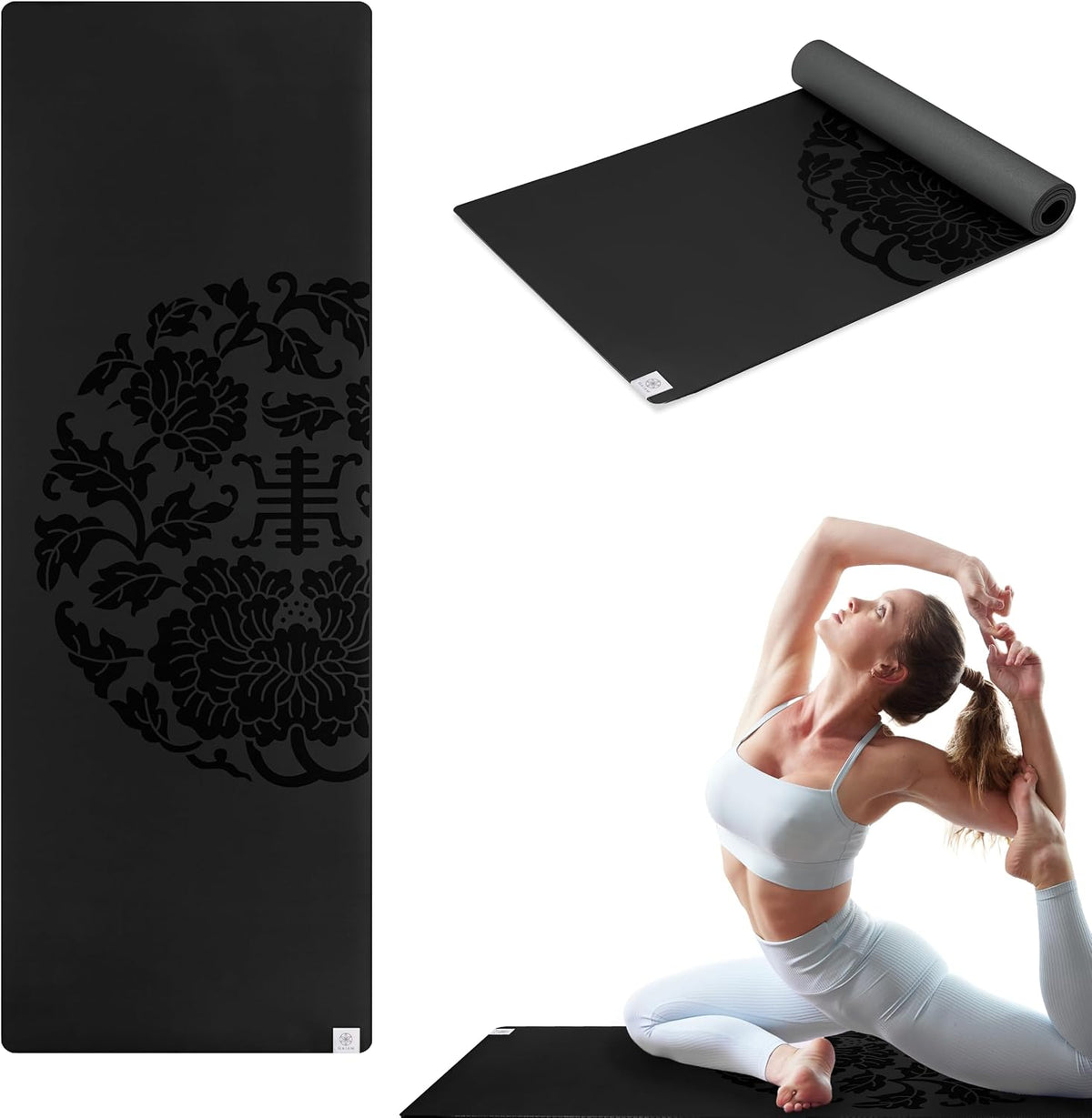 Dry-Grip Yoga Mat, Non-Slip, Hot Yoga