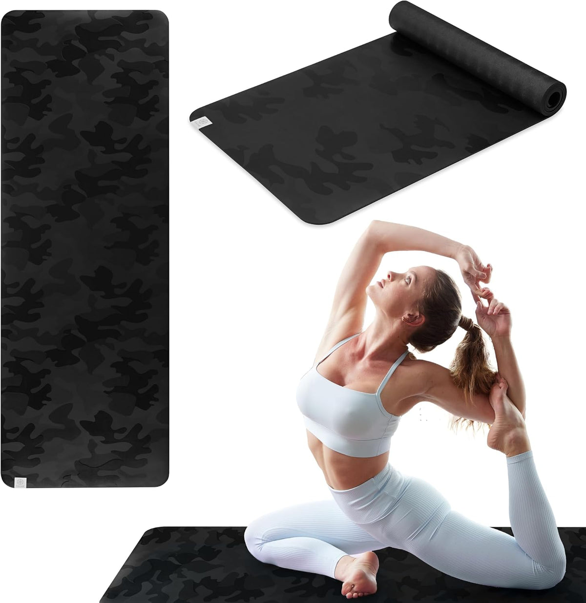 Dry-Grip Yoga Mat, Non-Slip, Hot Yoga